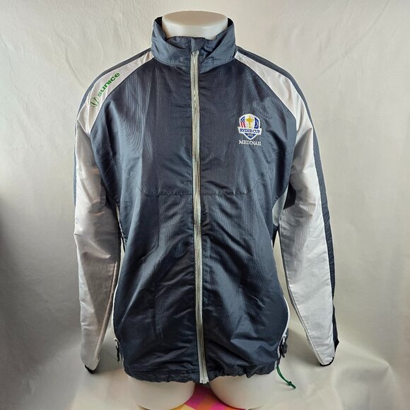 Sunice Gray and White Windbreaker Jacket - Picture 1 of 11